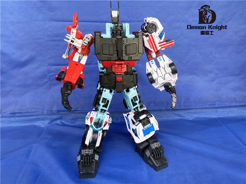 【Loose Pack】4th Party Demon Knight DK01-04 + D05 (DK06 / DK-06) Defensor Combiner Oversized Version (5 in 1, Set A + Set B) 45cm