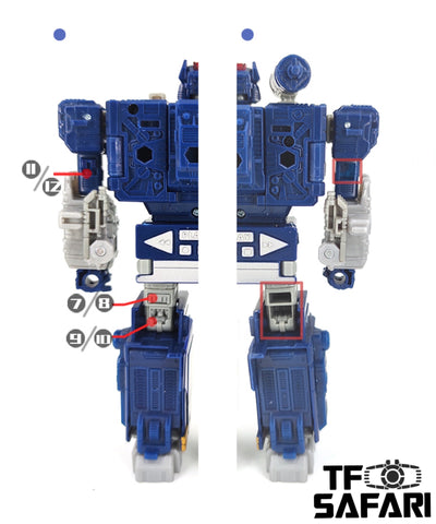Go Better Studio GX-19 GX19 Upgrade Kits for WFC Earthrise Soundwave Upgrade Kit