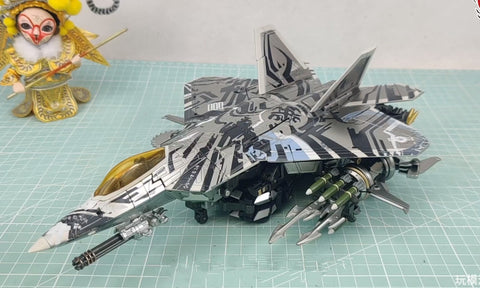 4th Party No Brand KO MPM10 MPM-10 F12AS Starscream Cybertronian Painting 28cm / 11"