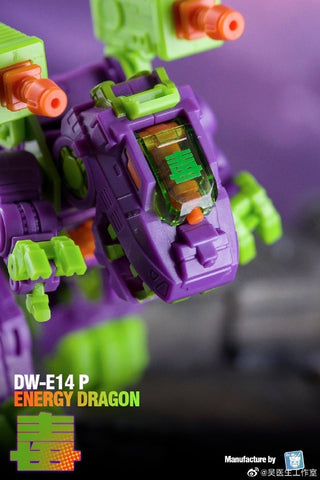 Dr.Wu & Mechanic Studio Extreme Warfare DW-E18B / DW-E18P  (DW-E14P, DW-E14B) Energy Dragon (Trypticon) Toxic Version / Black VersionDr Wu