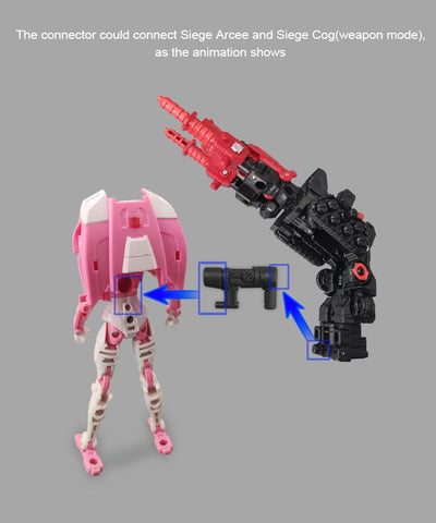 Go Better Studio GX43 GX-43 Weapon Connector for Generations WFC Siege Arcee & Cogs Upgrade Kit