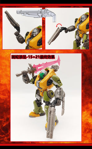 115 Workshop YYW HSTZ-21 HSTZ21 Weapon Set 2 for Studio Series SS80 Bumblebee Movie Brawn Upgrade Kit