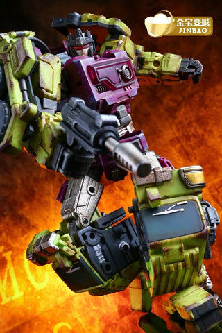 JB Jinbao Devastator Battle Damaged Version (Oversized GT-01 GT01 Gravity Builder) 6 in 1 Gift Set 45cm / 18"