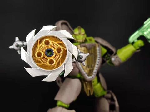 BDT Studio  BDT-18 BDT18 Weapon set （Double Saw Blade Gatling Guns ） for WFC Kingdom Rhinox Upgrade Kit