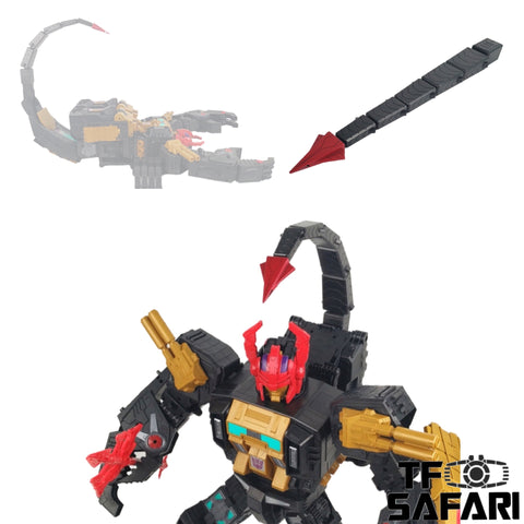 Shockwave Lab SL-124 SL124 Giant Tail for Generation Selects Black Zarak ( Titan-Class ) Upgrade Kit.