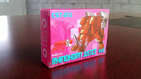 Keith's Fantasy Club KFC Toys CST-01 CST01 Rhinohorn (Ramhorn) Justice Ver. (G1 Red) Cassettes