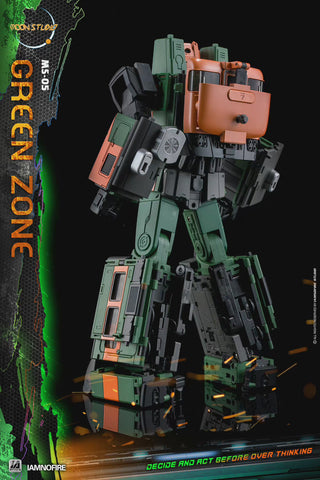 Moon Studio MS-05 MS05 Green Zone, Radiatron (Not G1 Suiken, Raiden ) 21cm / 8.3"