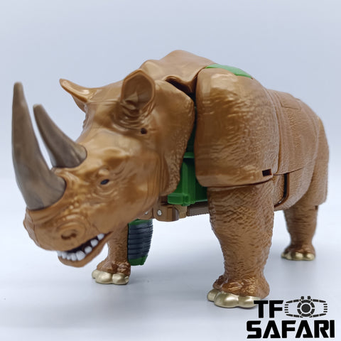 4th Party RW-01 RW01 Rhino Warrior Oversized WFC-K27 Rhinox ( with weapon added) 20.5cm / 8"