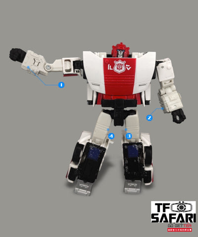 Go Better Studio GX-31 Arm & Hip Gap Covers for WFC Siege Sideswipe / Red Alert  Upgrade Kit