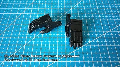 Shockwave Lab SL-22 SL22 Posable Hands for Titans Return Overlord / Black Shadow ( Voyage Class) Upgrade Kit