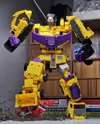 Magic Square MS Toys MS-B48 MSB-48 Power King Devastator Combiner G2 Version 6 in 1 Set 25cm / 10"