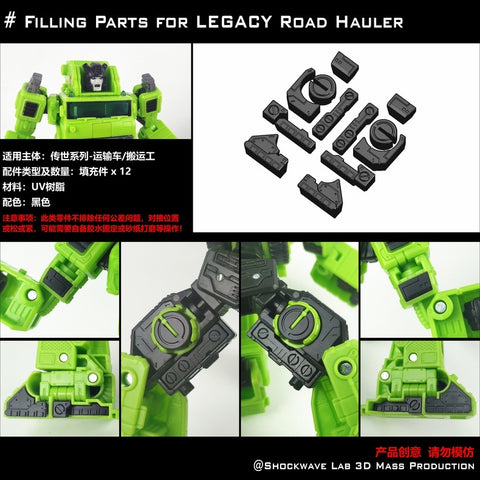 Shockwave Lab SL-GF36 SLGF36 Gap Fillers for Generations Legacy Road Hauler Upgrade Kit