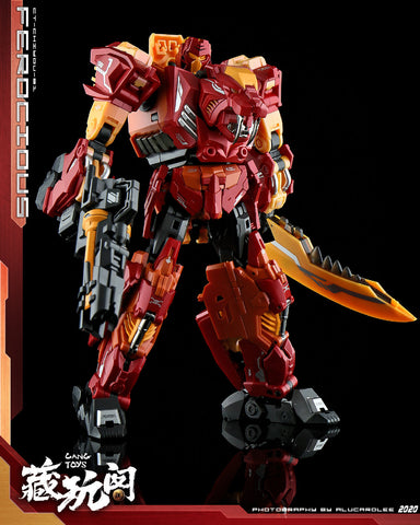 【Pre-Order】Cang Toys Cang-Toys CT-Chiyou-01 Ferocious (Rampage, Feral Rex) Predaking Combiner 23cm / 9"