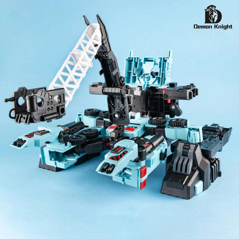 【Loose Pack】4th Party Demon Knight DK01-04 + D05 (DK06 / DK-06) Defensor Combiner Oversized Version (5 in 1, Set A + Set B) 45cm