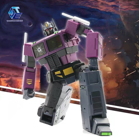 Transform Element TE-01E TE01E Masterpiece Optimus Prime (MP Size, MP-10SG MP10SG ) Shattered Glass SG Version (Purple) 23cm / 9"