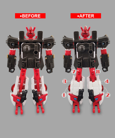 Go Better Studio GX41 GX-41 Gap Fillers for  Legacy Velocitron Cybertron Universe Override Upgrade Kit