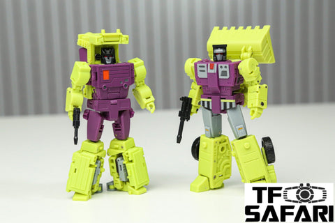 Magic Square MS Toys MS-B37 Shovel Master (Scrapper) & MS-B38 Roller Master (Mixmaster) Constructor Devastator Combiner Set A (2 in 1 set)