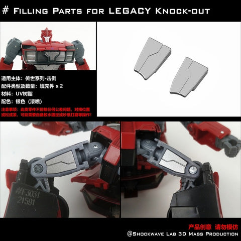 Shockwave Lab SL-GF31/32 SLGF31/32 Gap Fillers for Generations Legacy Knock Out & Wildrider Upgrade Kit