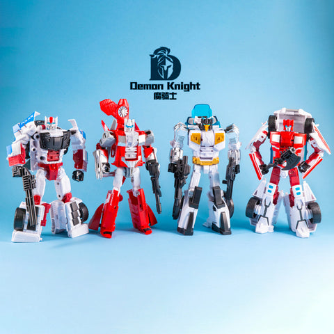 【Loose Pack】4th Party Demon Knight DK01-04 + D05 (DK06 / DK-06) Defensor Combiner Oversized Version (5 in 1, Set A + Set B) 45cm