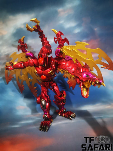 Jiangxing Metalbeast 01 JX-MB01 Winged Dragon (Transmetal 2 Megatron, Red Dragon) 30cm / 12"
