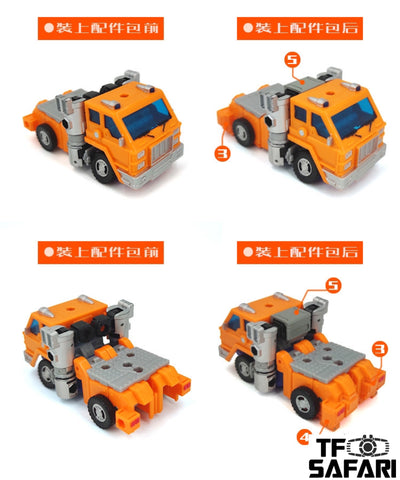 Go Better Studio GX-23 GX23 Gap Fillers for WFC Kingdom Huffer Upgrade Kit