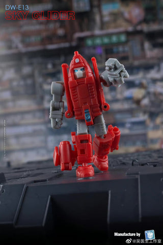 Dr.Wu & Mechanic Studio Extreme Warfare DW-E12 Blue Thunder  (Thundercracker) / DW-E13 Sky Glider (Powerglide) Legends Class (Core Class) fit to Earthrise Titan Class 2 in 1 set 6cm / 4.6"