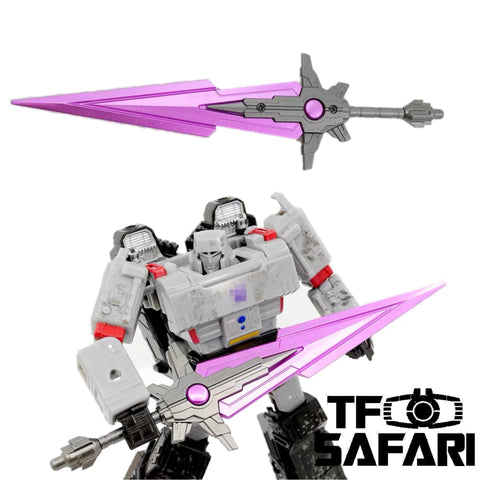 Dr.Wu DW-P38 Asura Giant Sword Purple for G1 Megatron (Siege, MP, TFP) Dr Wu Upgrade Kit