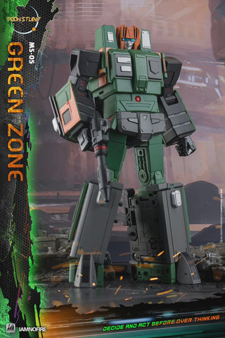 Moon Studio MS-05 MS05 Green Zone, Radiatron (Not G1 Suiken, Raiden ) 21cm / 8.3"