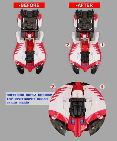 Go Better Studio GX41 GX-41 Gap Fillers for  Legacy Velocitron Cybertron Universe Override Upgrade Kit