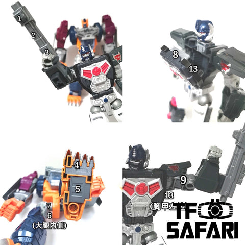 Ratchet Studio ROS-013 Gap Fillers for POTP Optimal Optimus Upgrade Kit