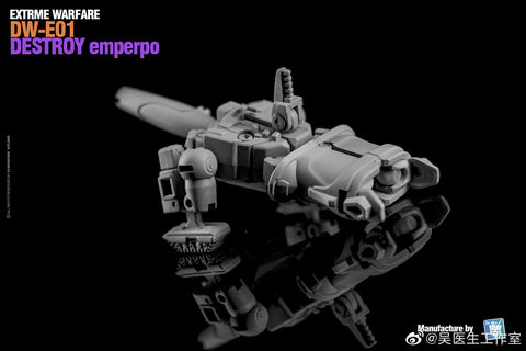 Dr.Wu & Mechanic Studio Extreme Warfare DW-E01 Destroy Emperpo (Galvatron) / DW-E02  Monitor Officer (Soundwave) Legends Class fit to Earthrise Titan Class 2 in 1 set 6cm / 4.6"
