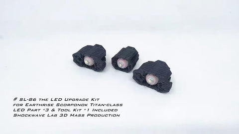 Shockwave Lab SL-86 SL86 LED Upgrade Kit for Earthrise Scorponok ( Titan-Class ) Upgrade Kit.
