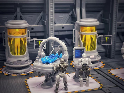 【Make-To-Order】FEITE FTDC-10 & FTDC-11 Medical Capsule Cabin & Bed for Diaclone Pilot Diaclone Upgrade Kit