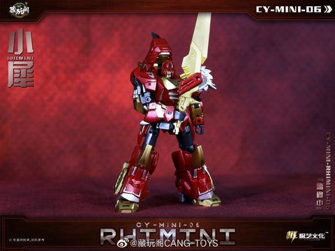 Cang Toys Cang-Toys CY-Mini06 CYMini06 Rhimini (Headstrong, Feral Rex) Predaking Combiner