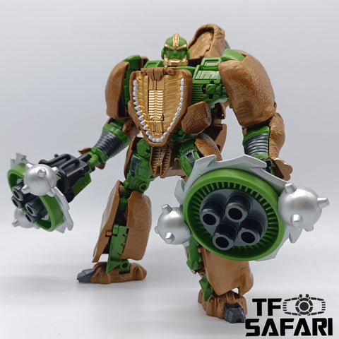 4th Party RW-01 RW01 Rhino Warrior Oversized WFC-K27 Rhinox ( with weapon added) 20.5cm / 8"