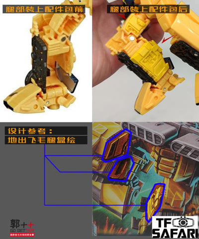 Go Better Studio GX-18 Upgrade Kits for WFC Earthrise Sunstreaker Upgrade Kit