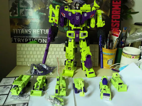 NB No-Brand IDW Combiner Wars CW Devastator 6 in 1 Set (Minified Non-Official Version, No Box) 32cm / 12.5"