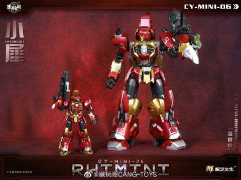 Cang Toys Cang-Toys CY-Mini06 CYMini06 Rhimini (Headstrong, Feral Rex) Predaking Combiner